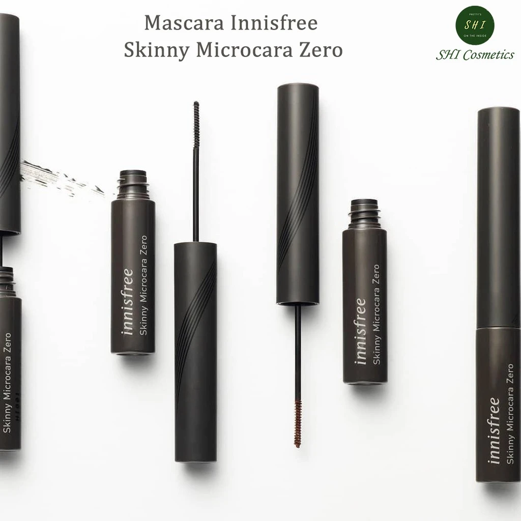 Mascara dưỡng mi Innisfree Skinny Microcara Zero, sản phẩm chăm sóc mi với thiết kế hiện đại và đầu cọ siêu nhỏ
