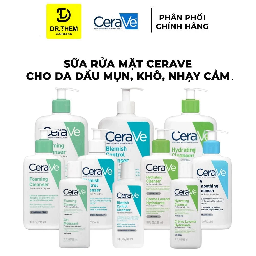 Sữa rửa mặt CeraVe Hydrating Cleanser - sản phẩm chăm sóc da dịu nhẹ, phù hợp với da khô và nhạy cảm