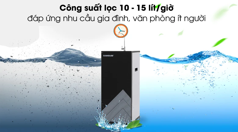 Máy lọc nước Sunhouse SHD4888 - công suất 10-15 lít/giờ, dành cho gia đình và văn phòng nhỏ